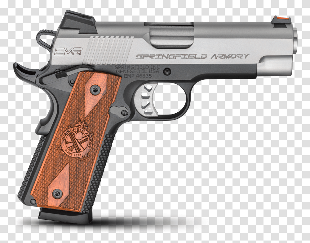 Springfield 1911, Gun, Weapon, Weaponry, Handgun Transparent Png