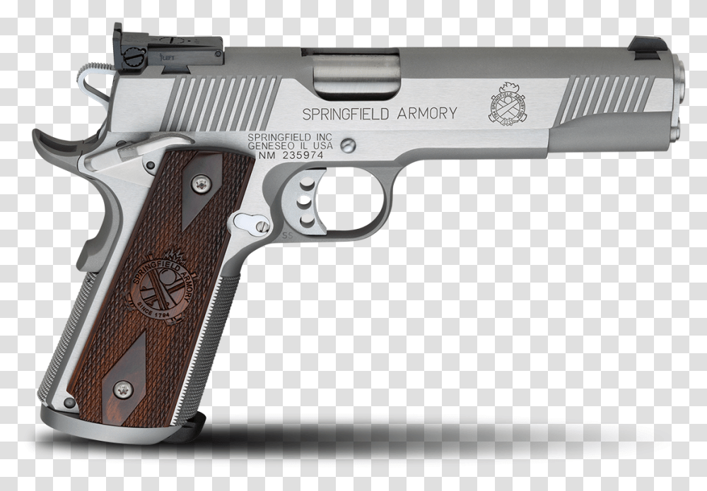 Springfield Armory 1911 Trophy Match Handgun Springfield Armory 1911 Loaded, Weapon, Weaponry Transparent Png