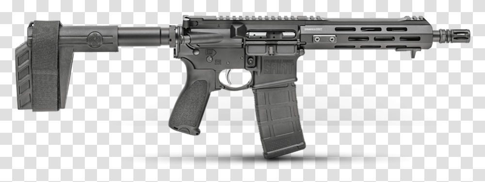 Springfield Armory Saint Pistol, Gun, Weapon, Weaponry, Handgun Transparent Png