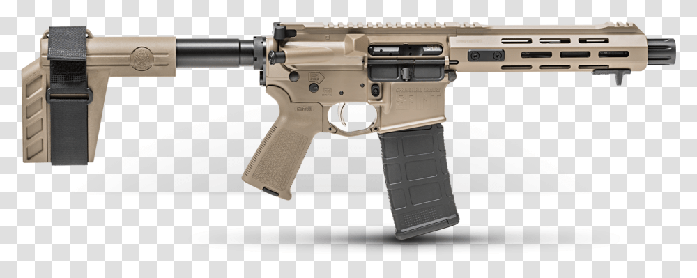 Springfield Armory Saint Pistol, Gun, Weapon, Weaponry, Rifle Transparent Png