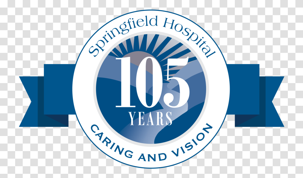 Springfield Hospital 105th Anniversary Logo Graphic Design, Label, Sticker Transparent Png