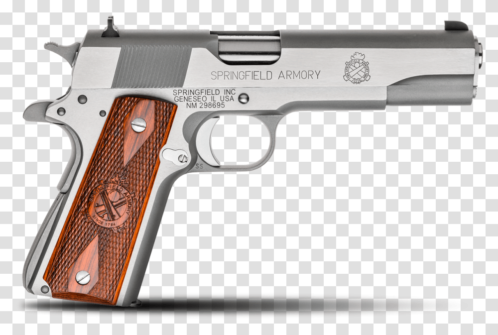 Springfield Mil Spec, Gun, Weapon, Weaponry, Handgun Transparent Png