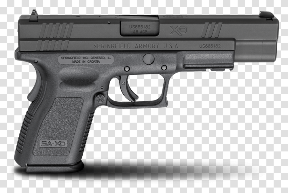 Springfield Xd Springfield Xd 45 Compact, Gun, Weapon, Weaponry, Handgun Transparent Png