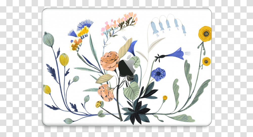 Springtime Skin Macbook Pro 13 2016 Iris, Floral Design, Pattern Transparent Png