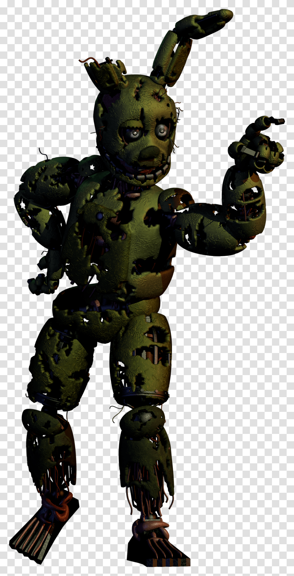 Springtrap With King K Rools Pose Fivenightsatfreddys, Robot, Person, Human, Toy Transparent Png