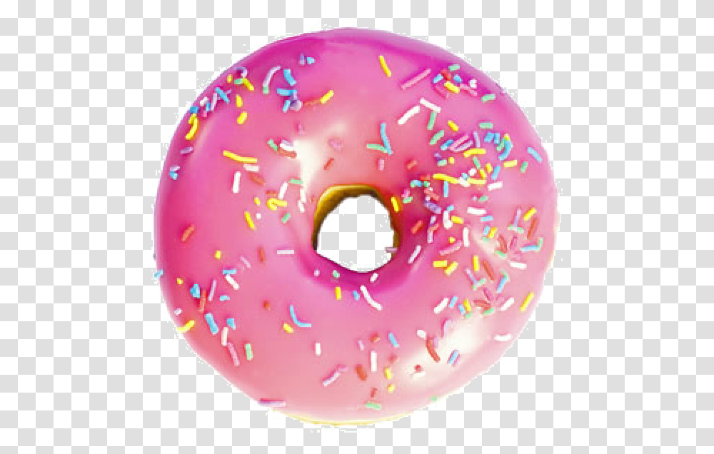 Sprinkled Donut Circle Shape In Real Life, Pastry, Dessert, Food, Sweets Transparent Png