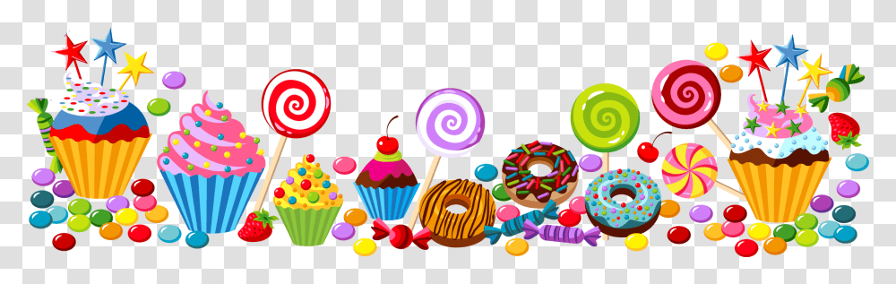 Sprinkles Border Candy Border Clipart, Sweets, Food, Confectionery, Lollipop Transparent Png