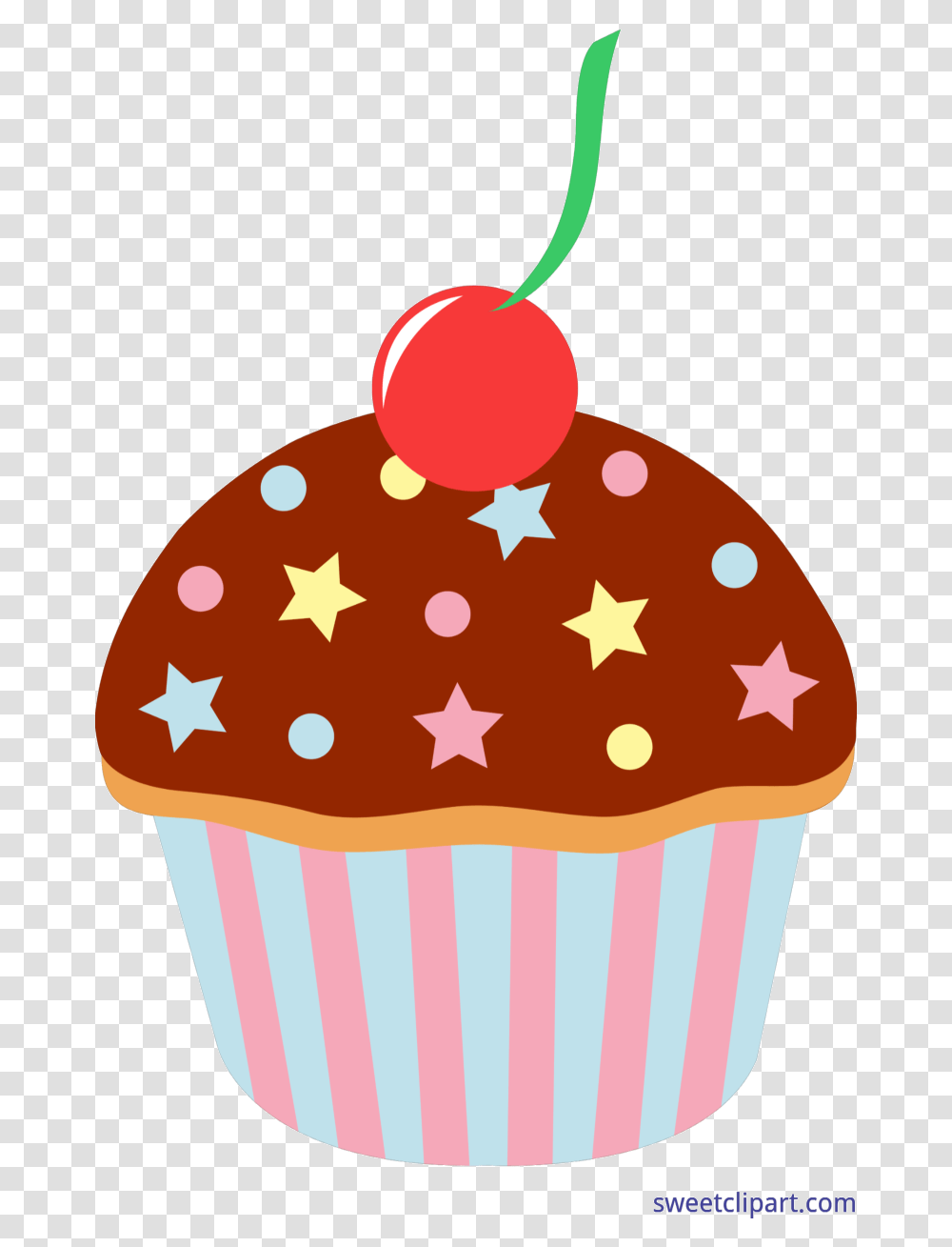 Sprinkles Chocolate With Clip Art Sweet Happy Birthday Cartoon Cakes And Sweets, Cupcake, Cream, Dessert, Food Transparent Png