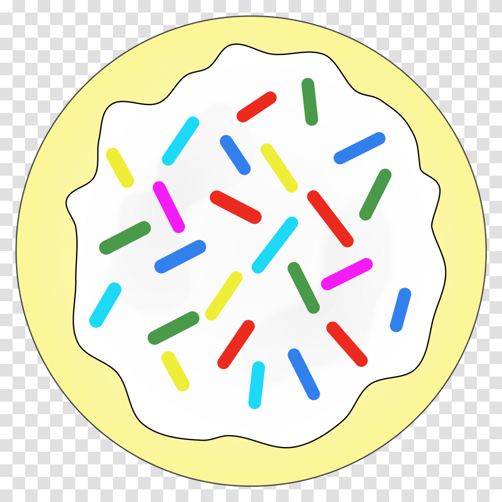 Sprinkles Clipart Rainbow Sugar Cookie Sprinkle Sugar Cookie Clip Art, Sweets, Food, Confectionery, Icing Transparent Png