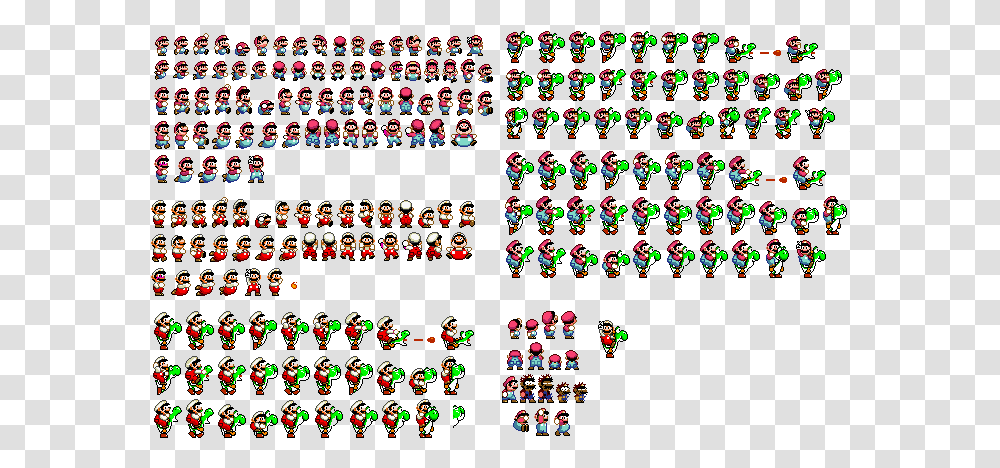 Sprite Sheet Mario, Super Mario, Person, Human, Pac Man Transparent Png