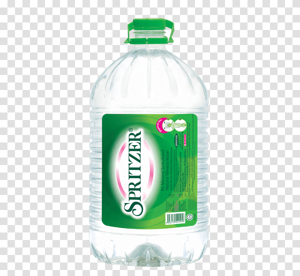 Spritzer Distilled Water Malaysia, Bottle, Mineral Water, Beverage, Water Bottle Transparent Png