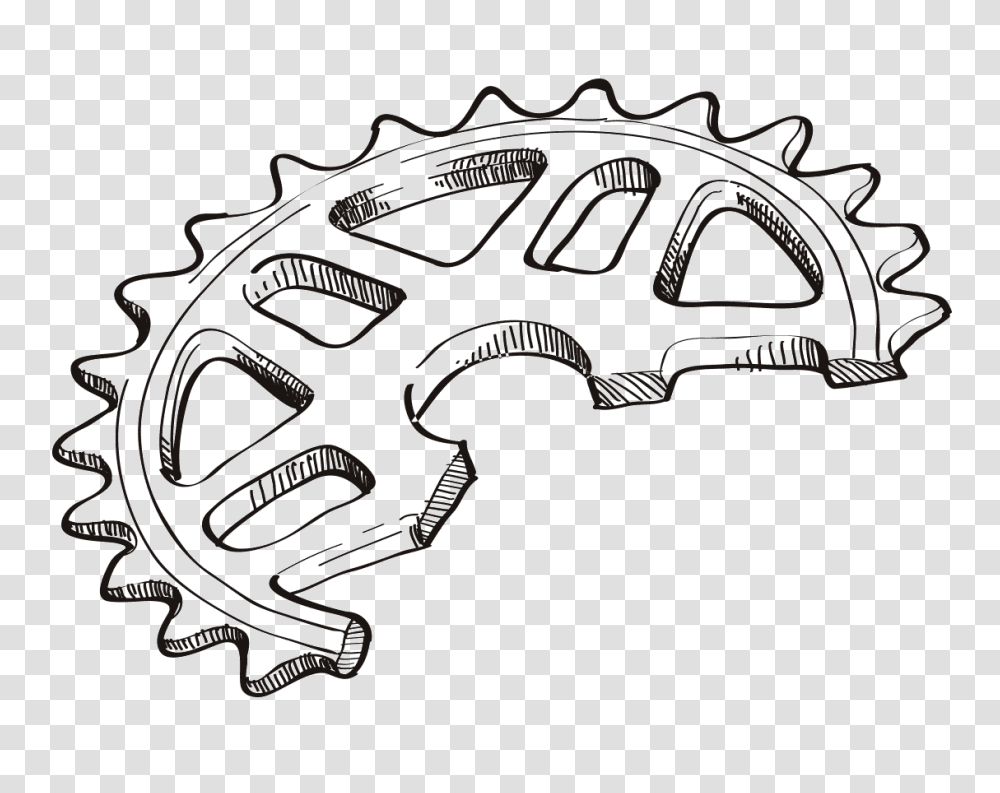 Sprocket Sketch, Machine, Gear, Gun Transparent Png