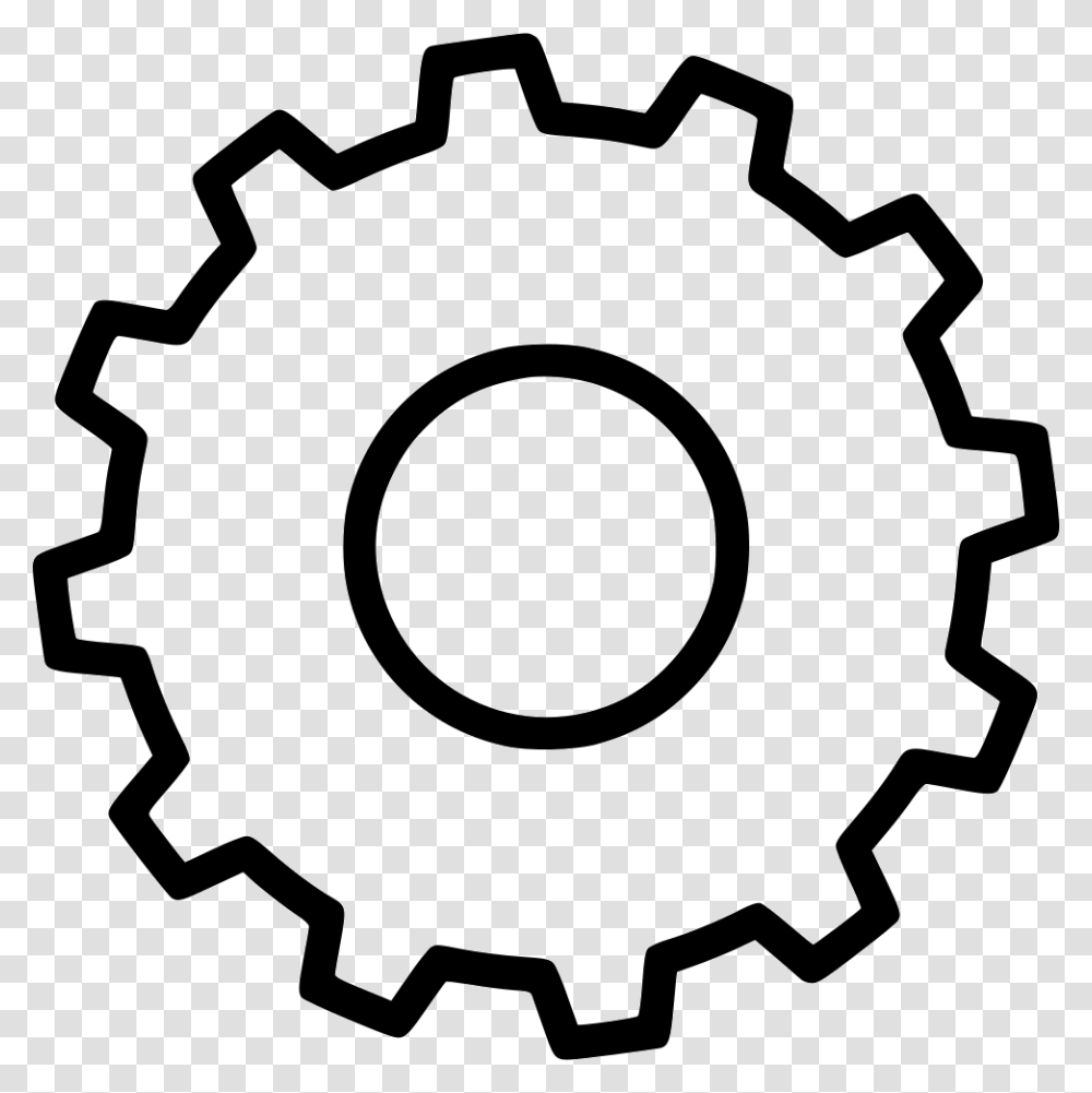 Sprocket Small Svg Icon Free Gear Black And White, Machine Transparent Png