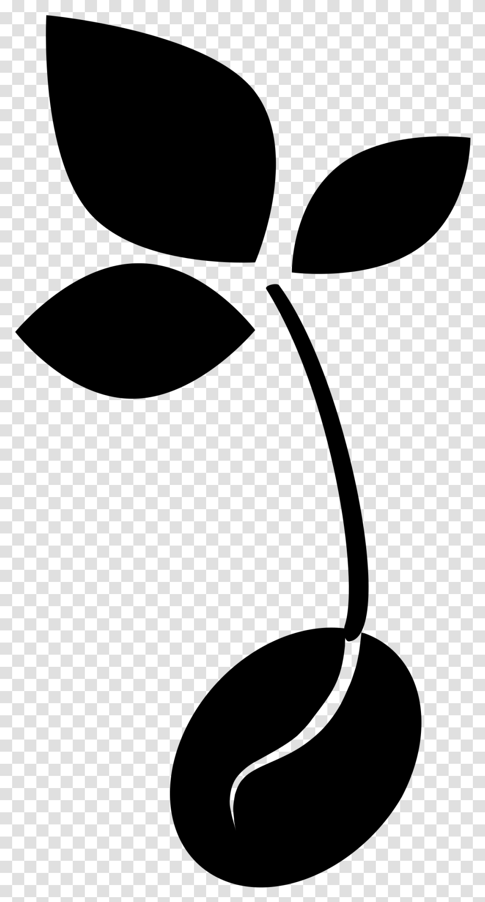 Sprout Clipart Black And White, Gray, World Of Warcraft Transparent Png