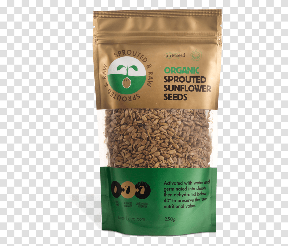 Sprouted Amp Raw Organic Sunflower Seeds 250g Sunflower Seed, Plant, Food, Vegetable, Produce Transparent Png