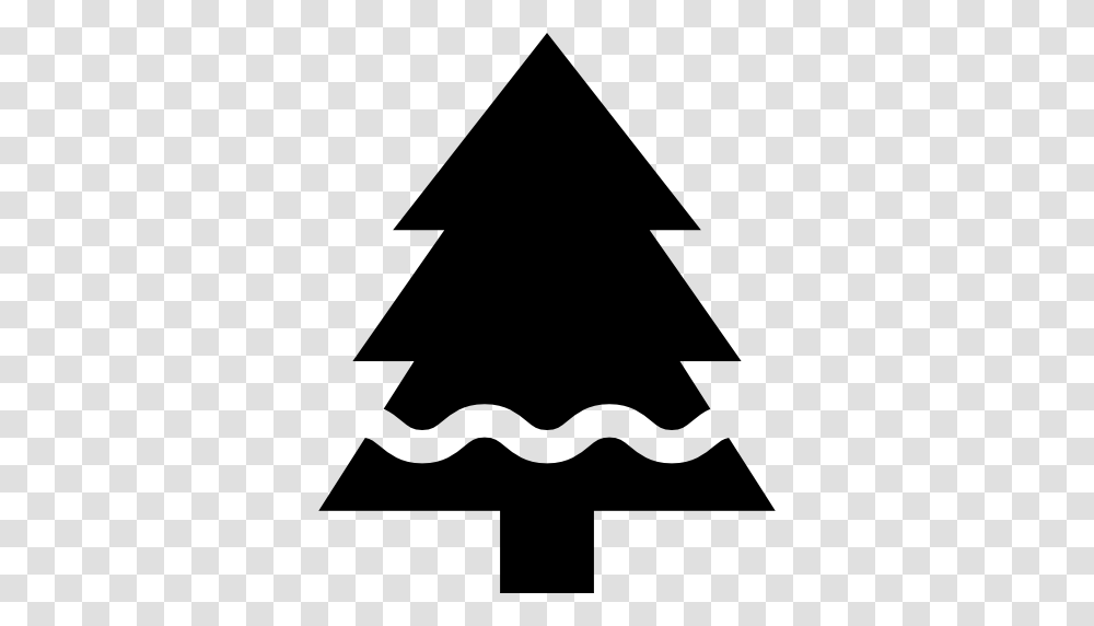Spruce Christmas Tree Pine Tree Christmas Nature Pine Fir Icon, Star Symbol, Sign, Stencil Transparent Png
