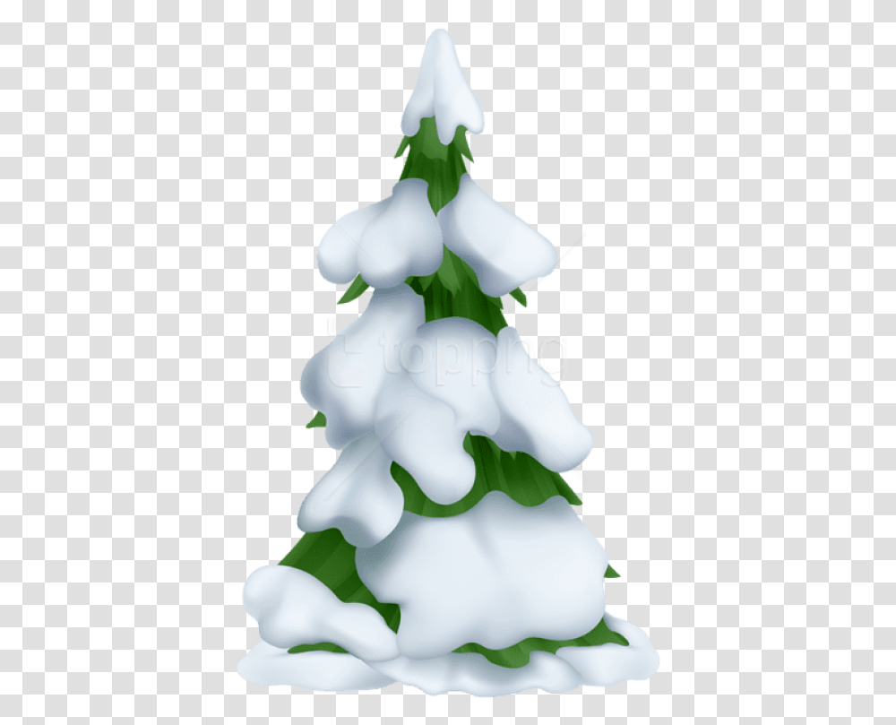 Spruce Snowy Christmas Tree Clip Art, Plant, Flower, Blossom, Figurine Transparent Png