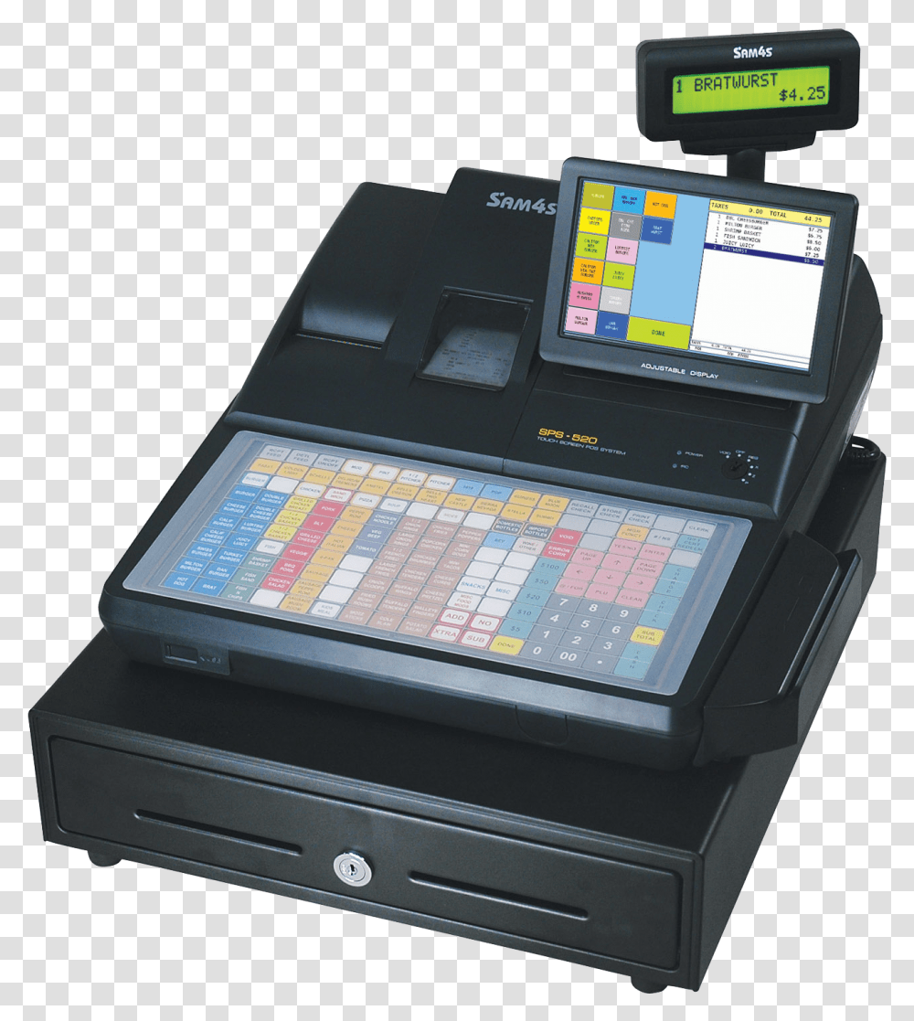 Sps 520 Sps 520 Cash Register, Computer Keyboard, Electronics, Kiosk, Laptop Transparent Png