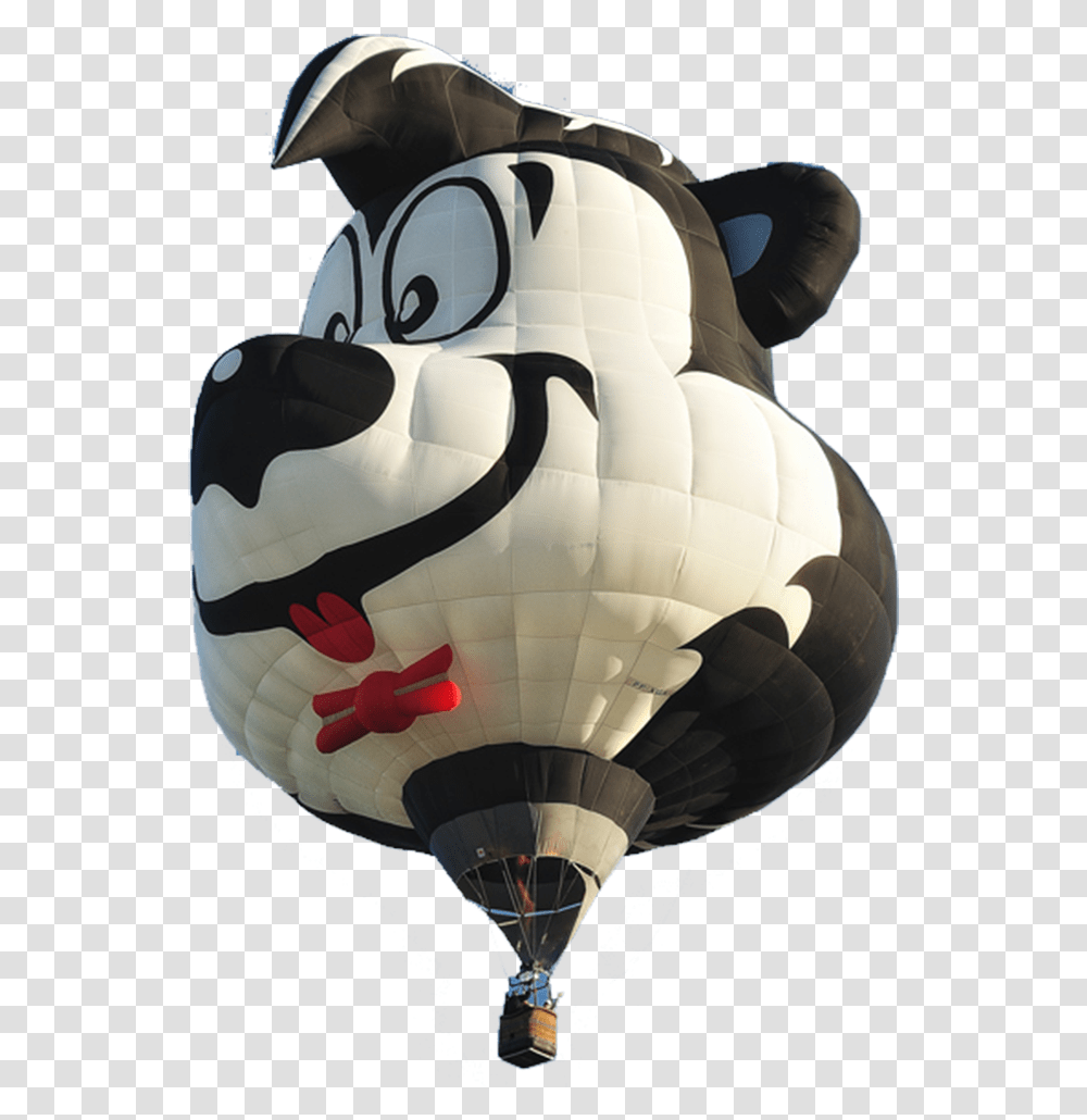 Spunky The Skunk Classic Hot Air Balloon, Aircraft, Vehicle, Transportation, Helmet Transparent Png