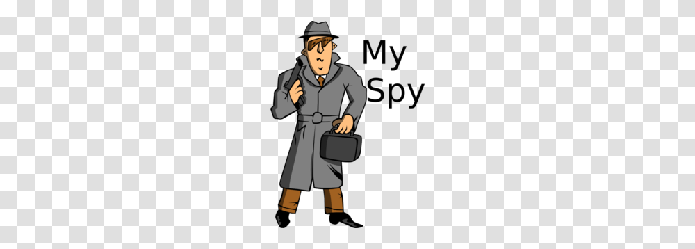 Spy Clip Art Look, Overcoat, Person, Suit Transparent Png