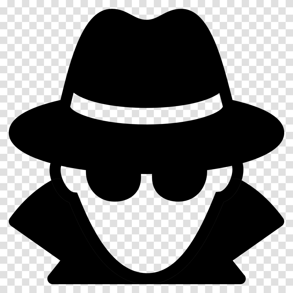 Spy Clipart Black And White, Apparel, Baseball Cap, Hat Transparent Png