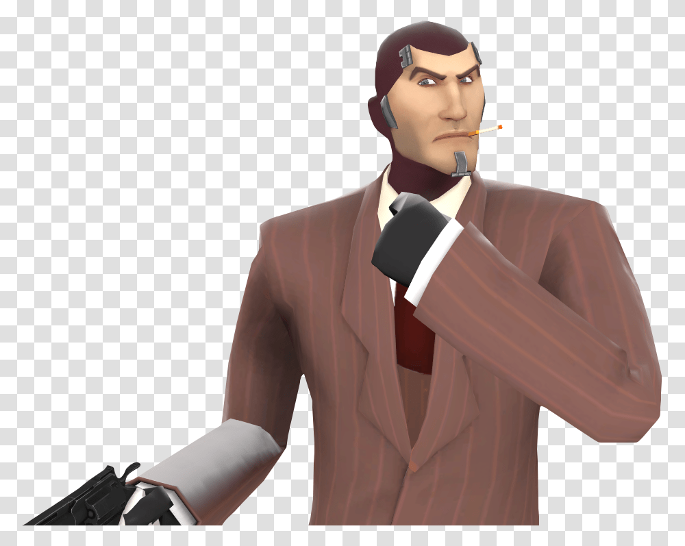 Spy Face Cosmetic, Person, Suit, Overcoat Transparent Png