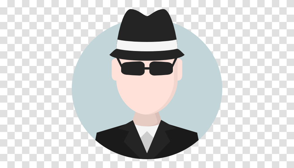 Spy People Man Avatar Person Human Free Icon Of Spy, Sunglasses, Accessories, Clothing, Face Transparent Png