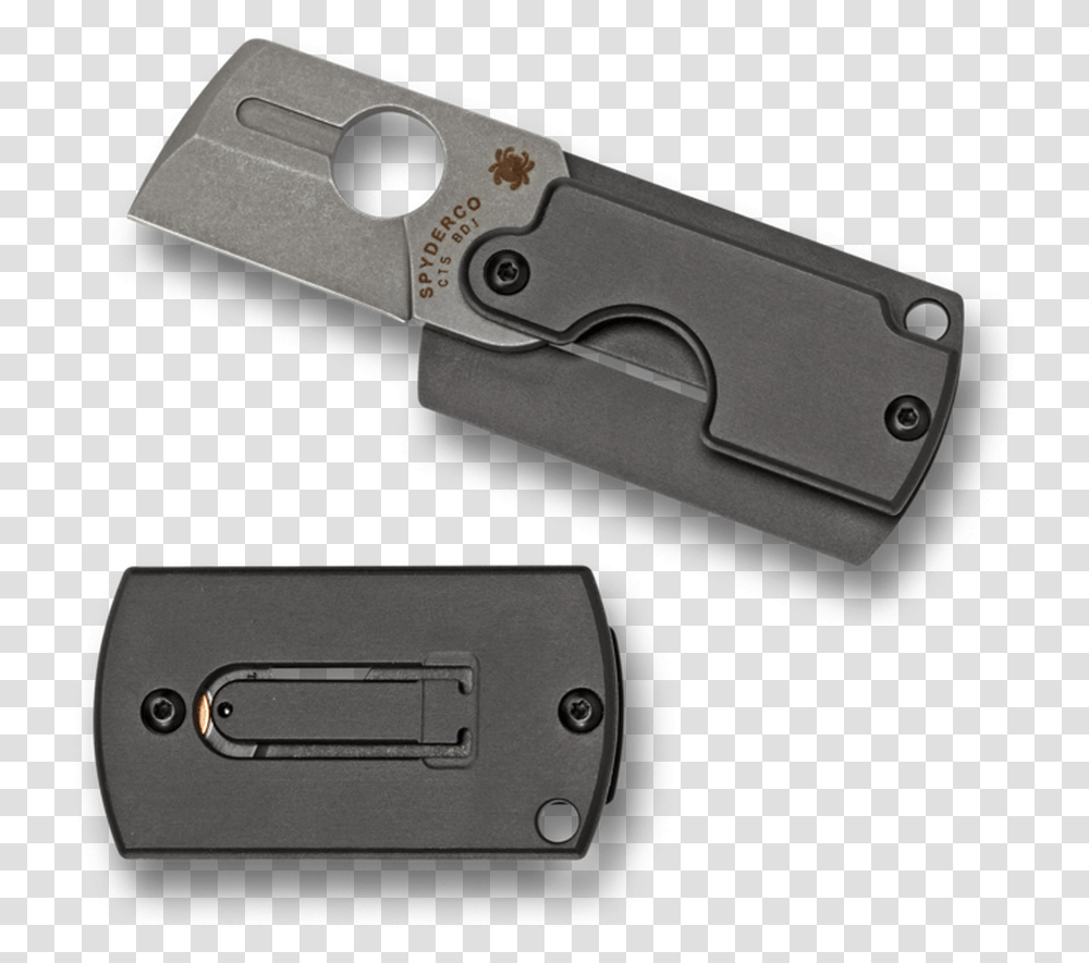 Spyderco Dog Tag Gen4 Aluminumdog Tag Gen4 Aluminum Spyderco, Knife, Blade, Weapon, Weaponry Transparent Png
