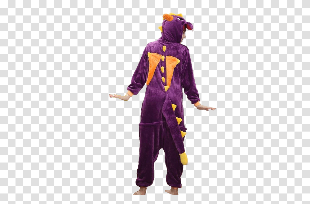 Spyro Dragon Onesies Kigurumi Spyro Dragon Violet, Clothing, Costume, Person, Coat Transparent Png