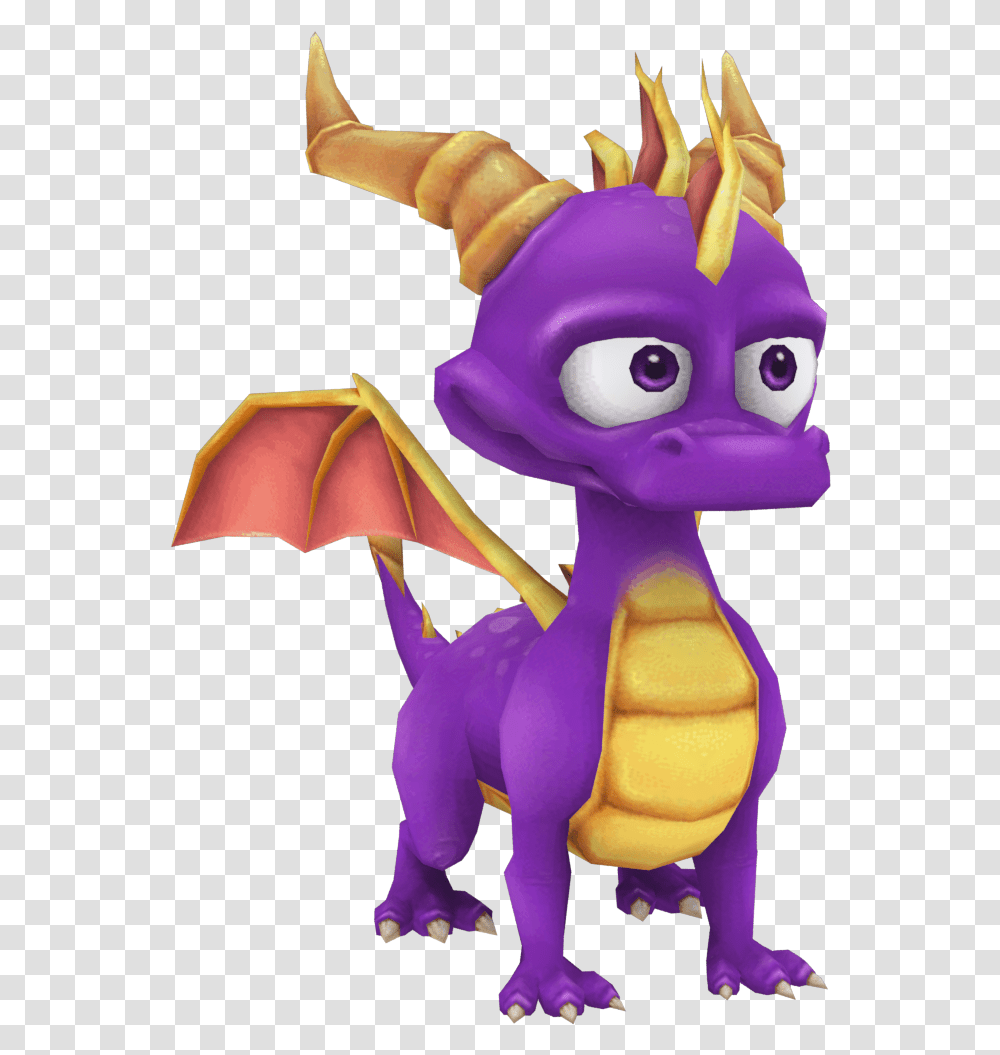 Spyro The Dragon Dragon, Figurine, Toy, Doll, Person Transparent Png