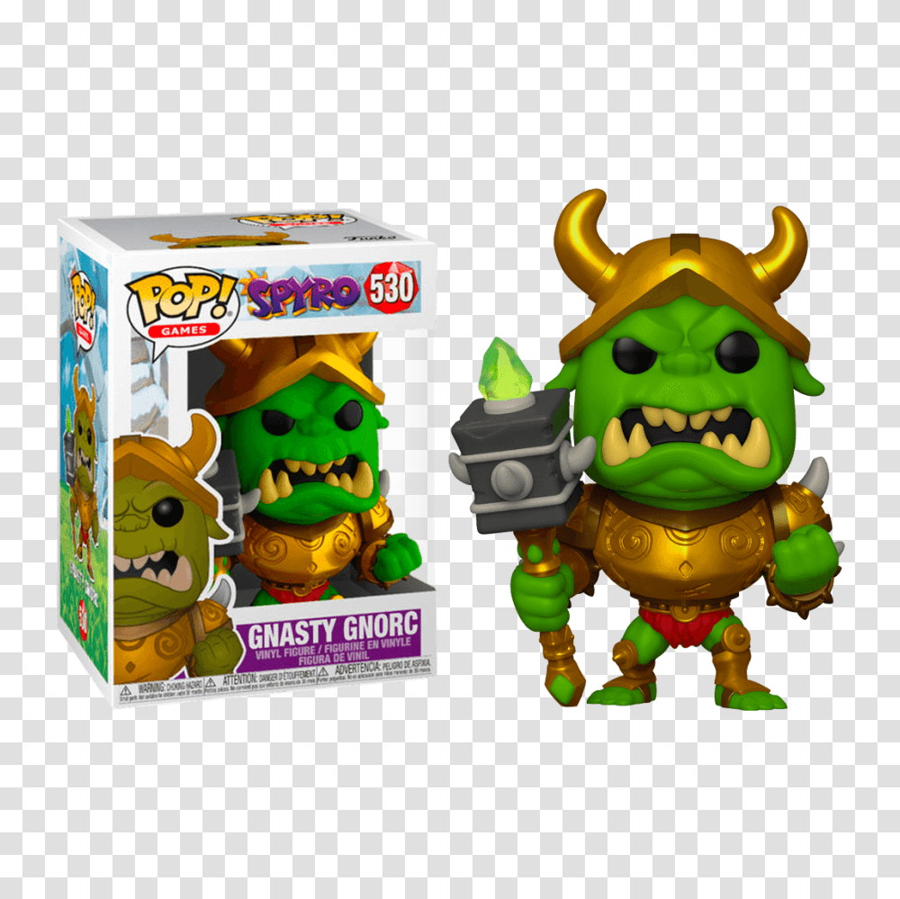 Spyro The Dragon Gnasty Gnorc Pop Vinyl Figure Gnasty Gnorc Funko Pop, Toy, Pac Man Transparent Png