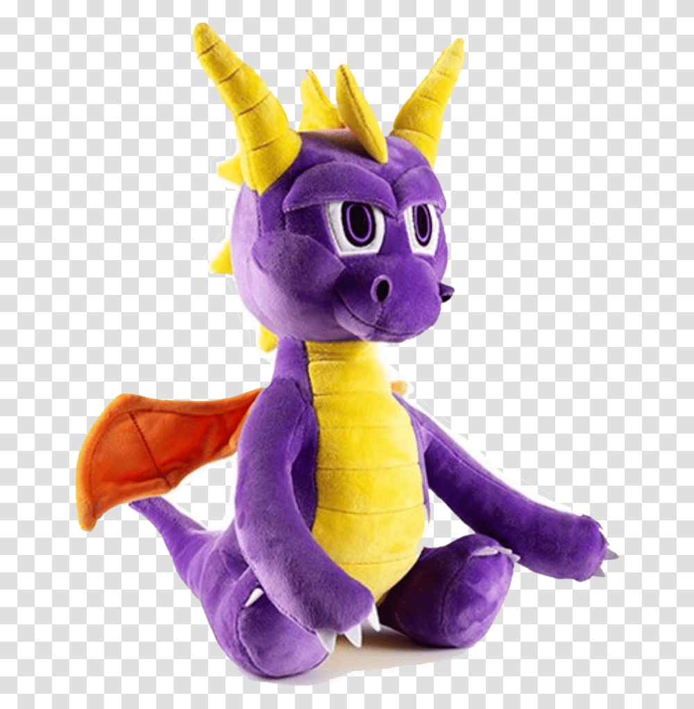 Spyro The Dragon Phunny Plush By Kidrobot Spyro Hug Me Plush, Toy, Doll, Figurine Transparent Png