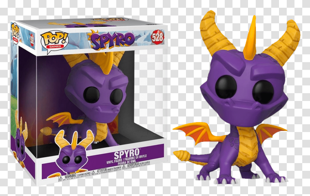Spyro The Dragon Spyro 10 Inch Pop Vinyl Figure Spyro 10 Inch Funko Pop, Pac Man, Toy, Arcade Game Machine Transparent Png