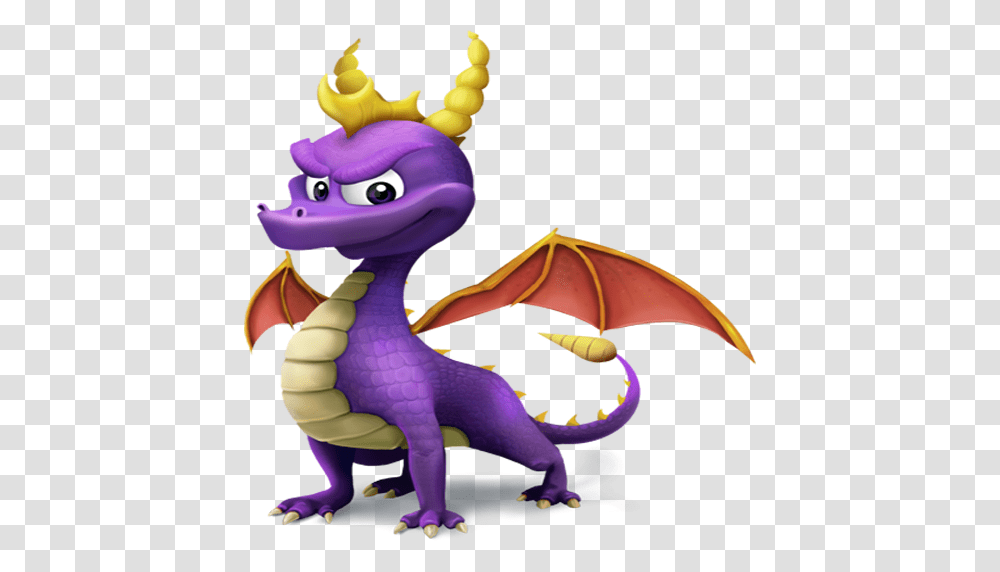 Spyro The Dragon, Toy, Purple, Reptile, Animal Transparent Png