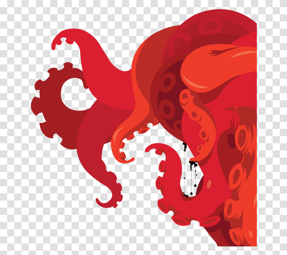 Squ Cartoon Octopus Tentacles, Dragon Transparent Png