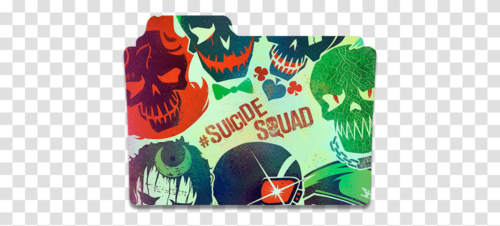 Squad Icon Suicide Squad Folder Icon, Advertisement, Poster, Flyer, Paper Transparent Png