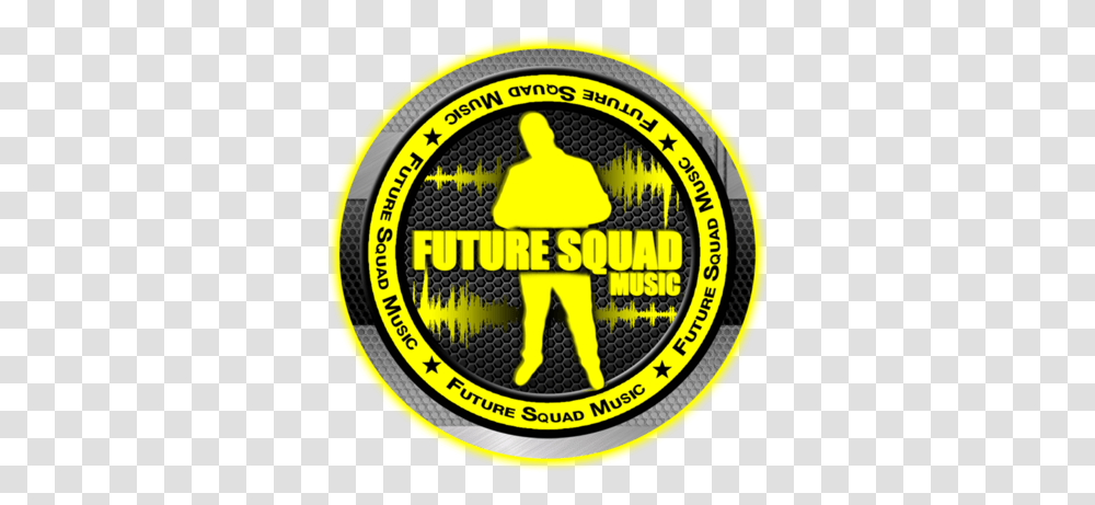 Squad Music Logo Emblem, Label, Text, Symbol, Sticker Transparent Png