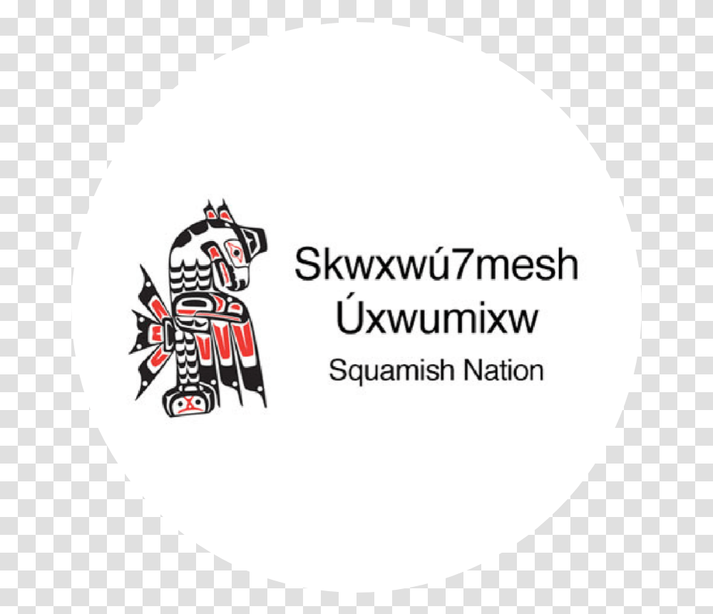 Squamish Nation Logo Circle Zero Ceiling First Nations Squamish Thunderbird, Label, Text, Word, Balloon Transparent Png