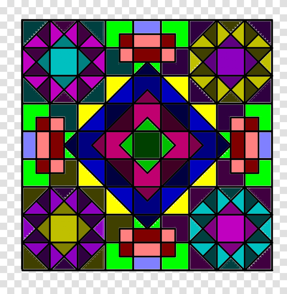 Square Bright Geometric Free Photo Square Rangoli, Pattern, Lighting Transparent Png