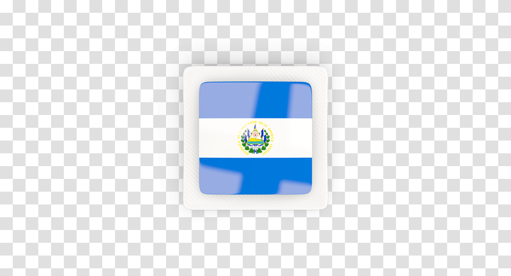 Square Carbon Icon Illustration Of Flag Of El Salvador, Label, Mobile Phone, Electronics Transparent Png