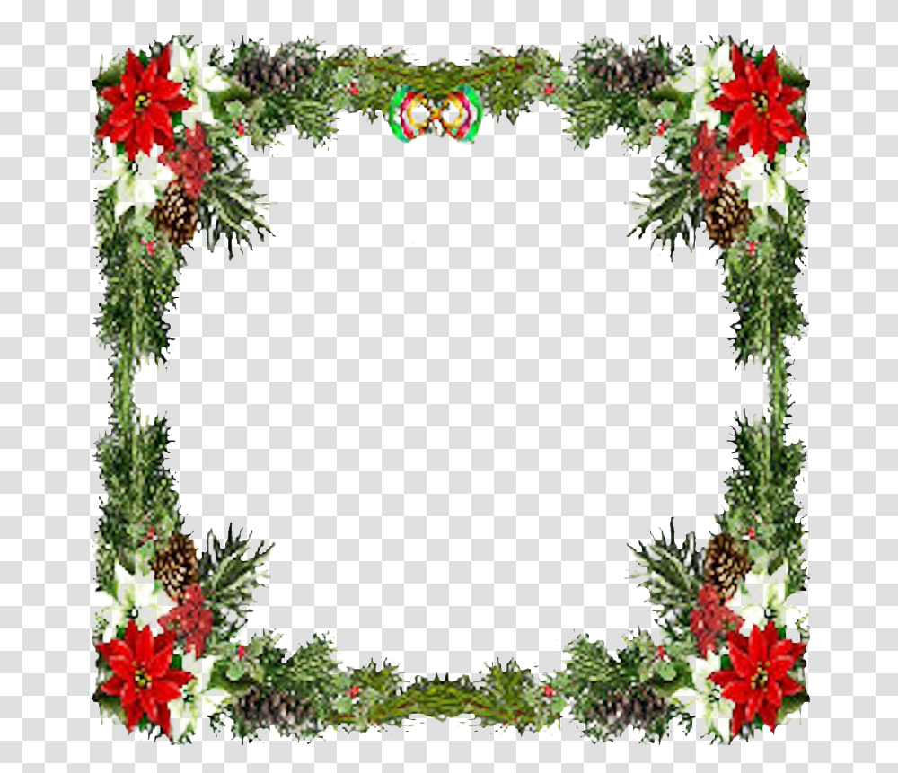Square Christmas Frame Clipart Mart Printable Christmas Border Designs, Wreath, Pattern, Plant, Floral Design Transparent Png