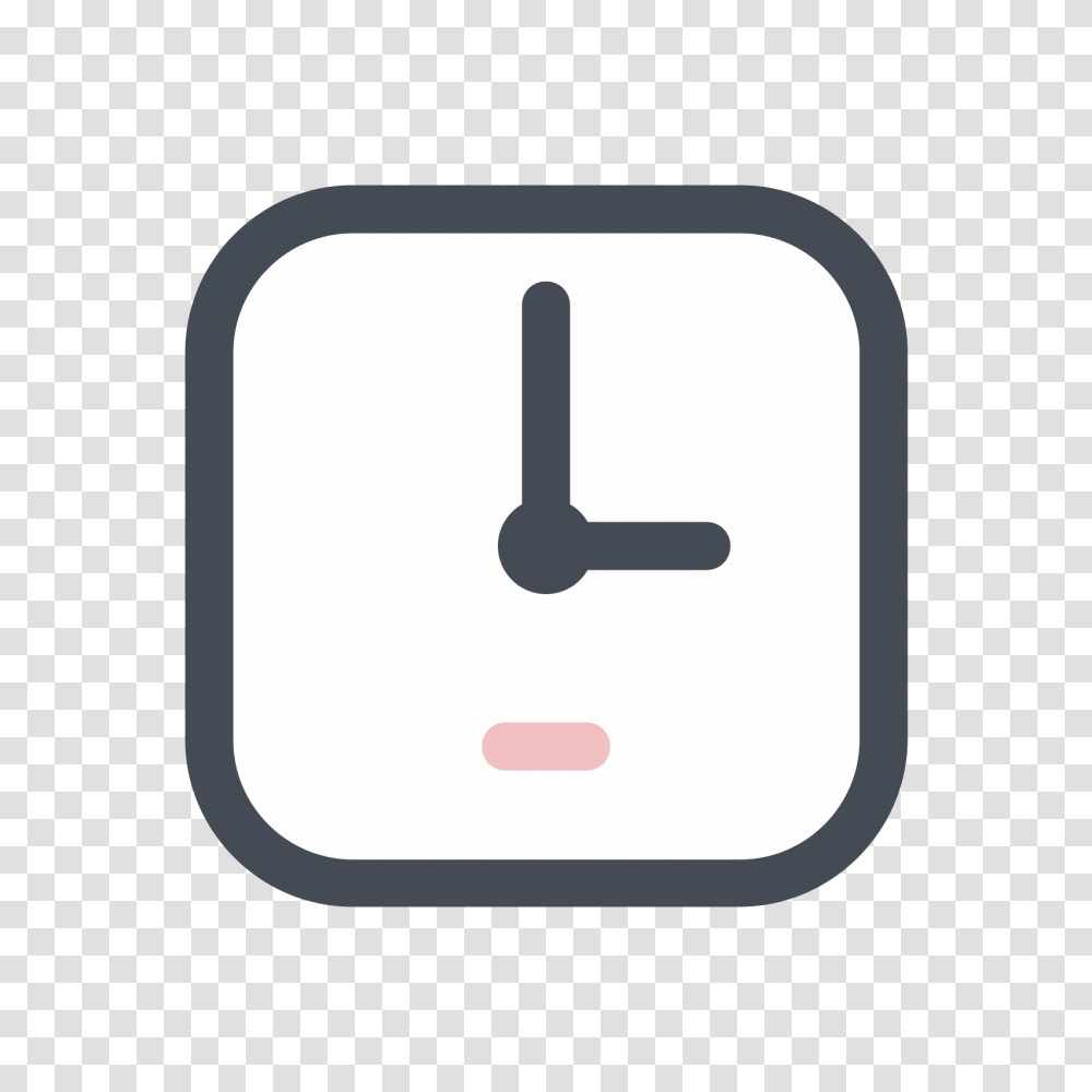 Square Clock Icon, Analog Clock, Wall Clock Transparent Png