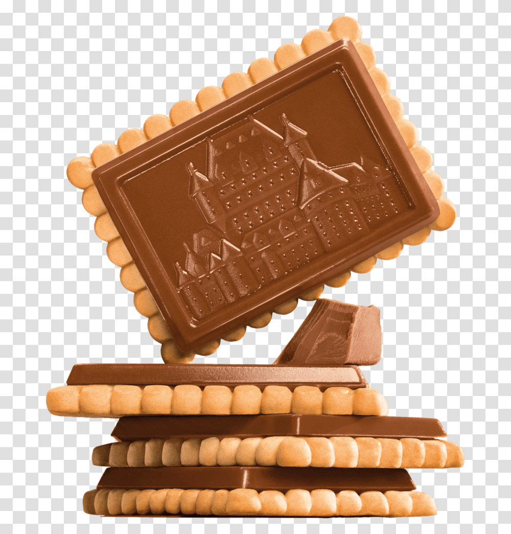 Square Cookies With Chocolate On Top, Sweets, Food, Confectionery, Fudge Transparent Png