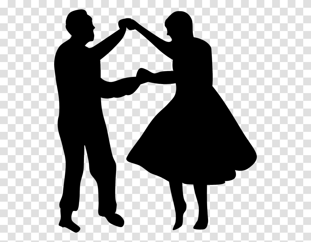 Square Dancing And Calling, Silhouette, Person, Hand, Leisure Activities Transparent Png