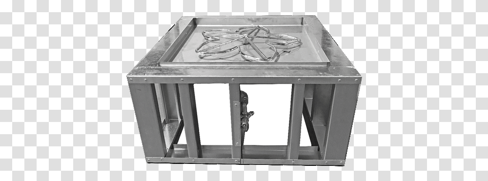 Square Fire Pit Frame Manual Gas Burner Coffee Table, Oven, Appliance, Brick, Stove Transparent Png