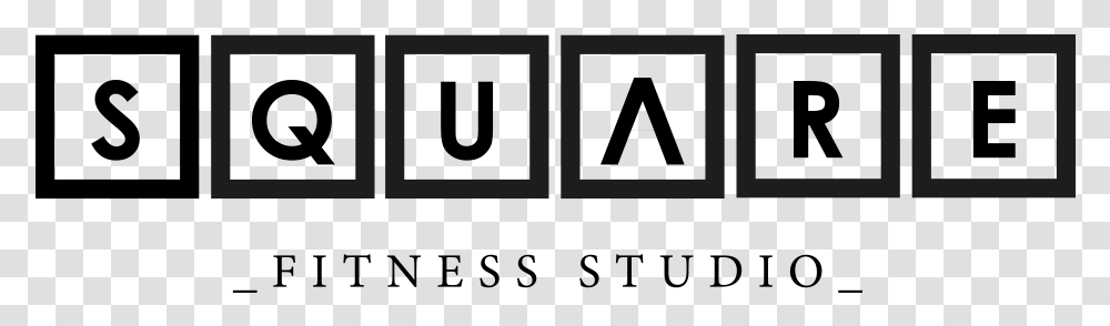 Square Fitness Studio Logo, Label, Silhouette Transparent Png