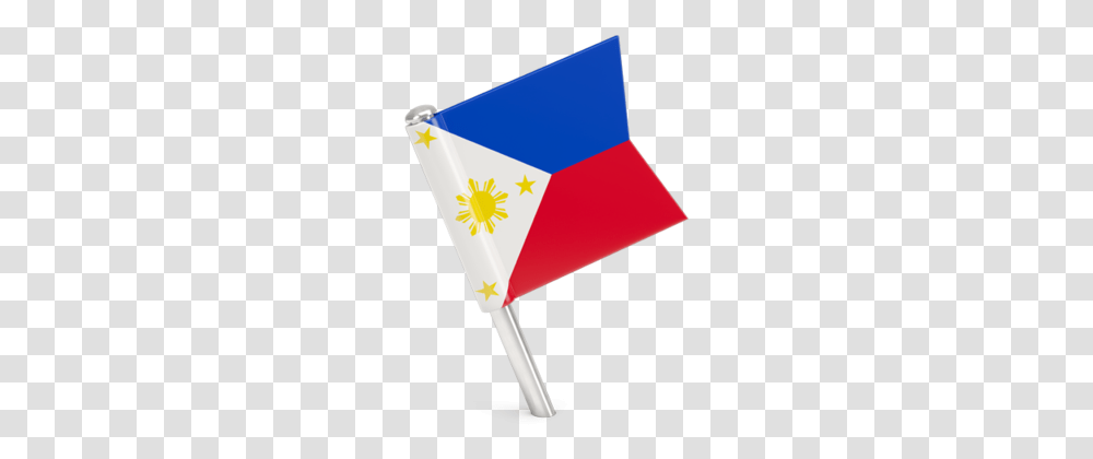 Square Flag Pin Icon Philippine Flag, Star Symbol, Triangle Transparent Png