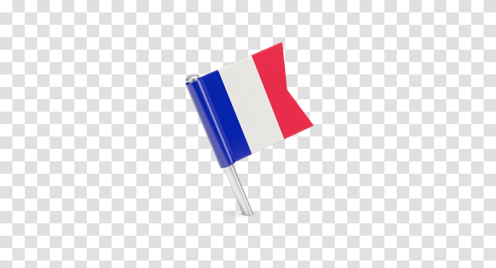 Square Flag Pin Illustration Of Flag Of France, Word, Cushion, Cowbell Transparent Png