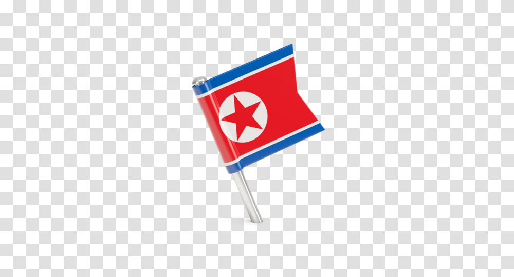 Square Flag Pin Illustration Of Flag Of North Korea Transparent Png