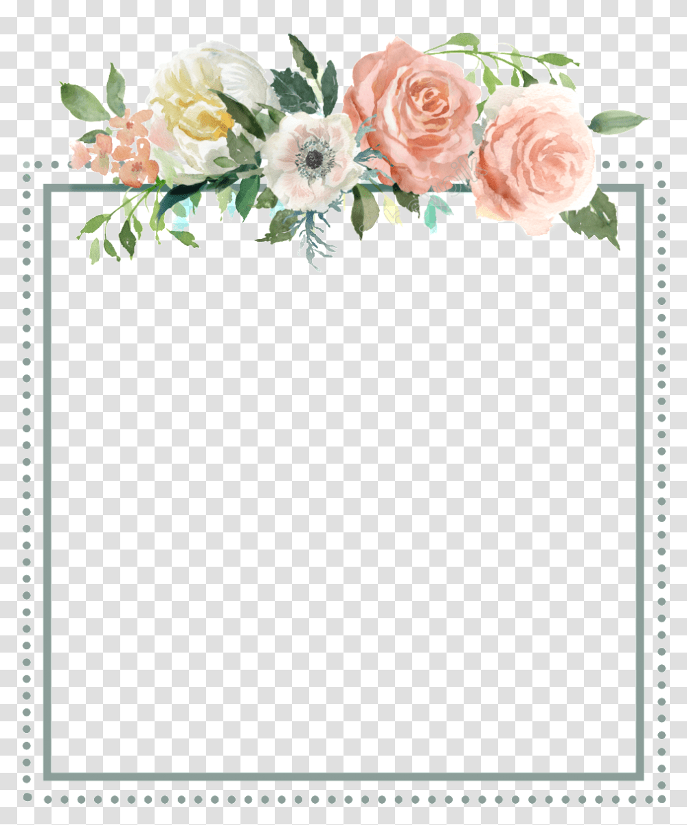 Square Flower Border, Floral Design, Pattern Transparent Png